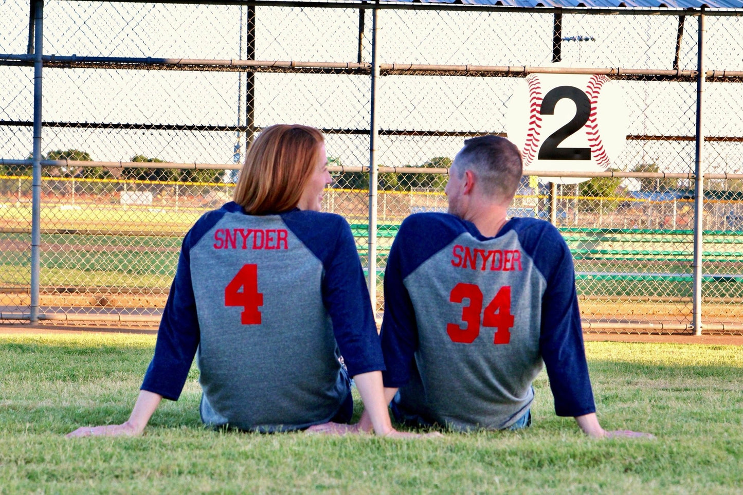 Mom & Dad Baseball birthday shirts - Purple Elephant MS