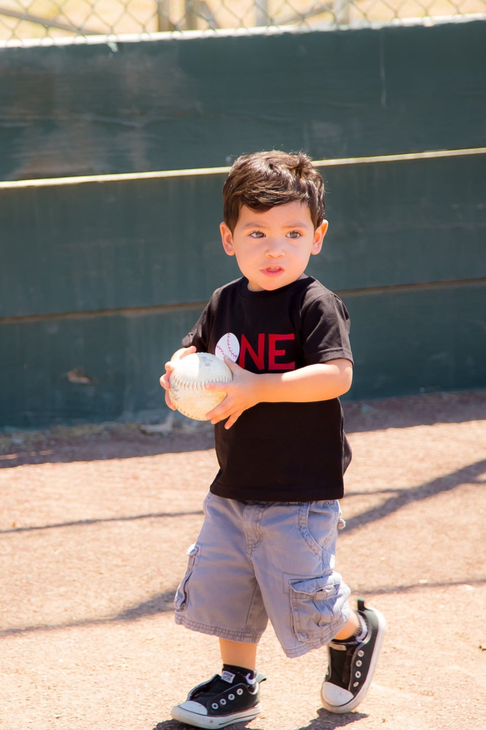 One shirt, first birthday shirt, boys 1st birthday, Baseball birthday shirt, birthday shirt, baseball t-shirt, baseball birthday - Purple Elephant MS