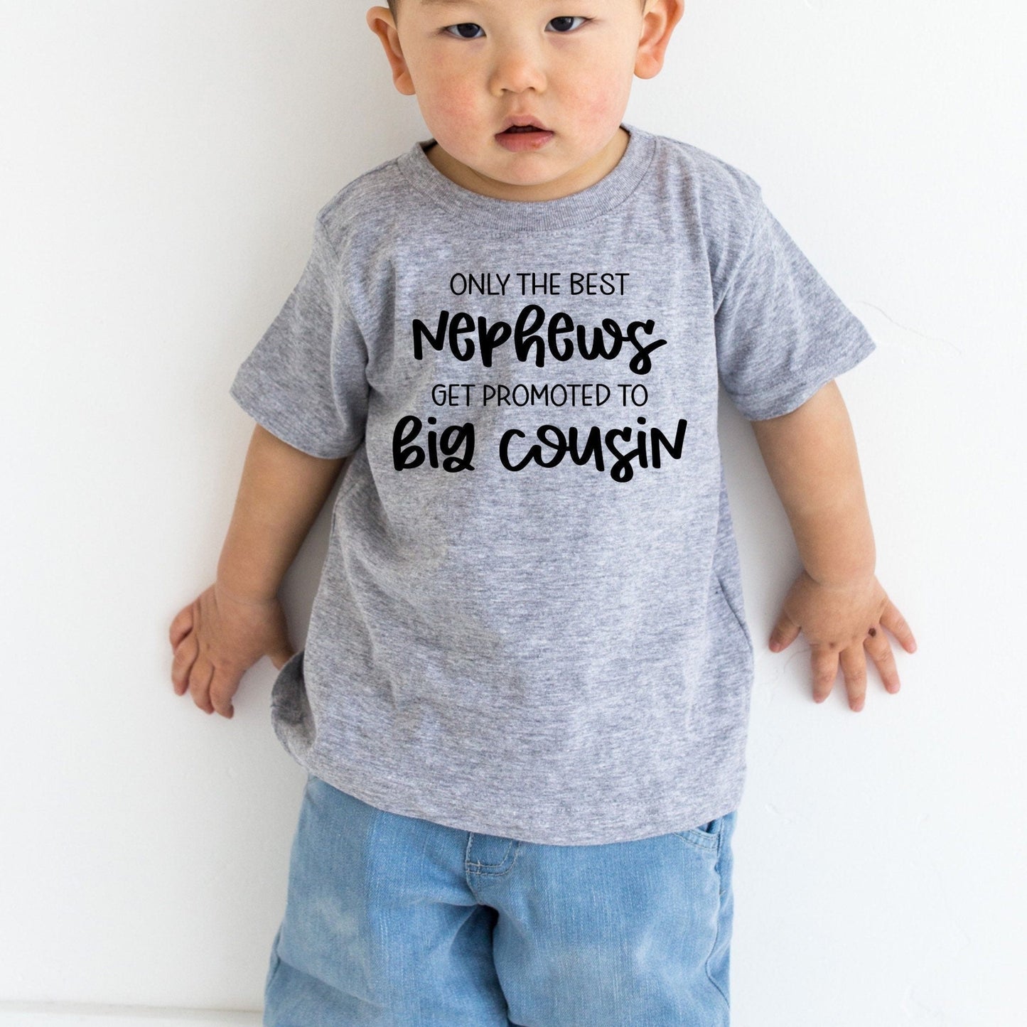 Only The Best Nephews Get Promoted To Big Cousin shirt, Big Cousin to Be Shirt, Pregnancy Announcement to Family - Purple Elephant MS