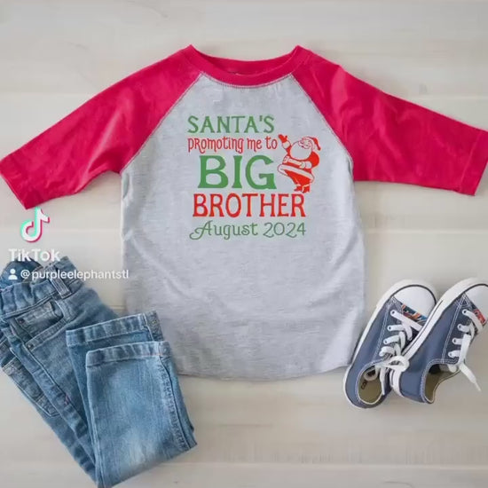 Promoted to Big Brother Christmas shirt