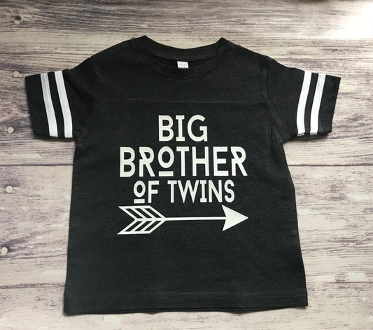 Promoted to Big Brother of Twins Shirt, Surprise Pregnancy Announcement - Purple Elephant MS