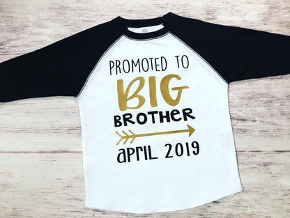 promoted to big brother shirt - Purple Elephant MS