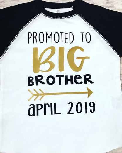 promoted to big brother shirt - Purple Elephant MS