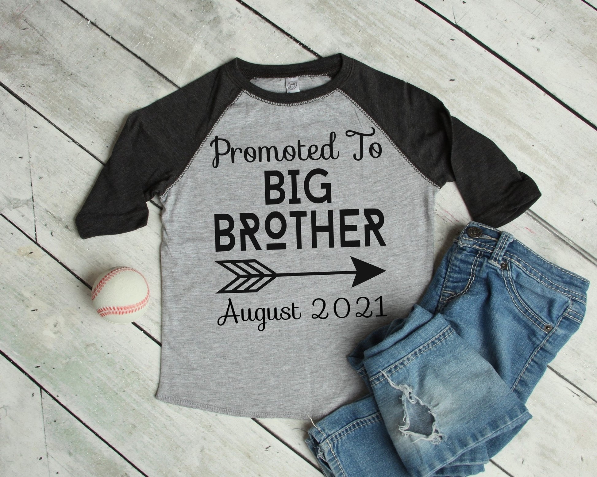 promoted to big brother shirt - Purple Elephant MS