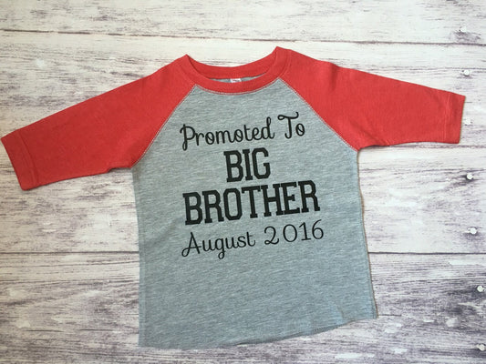 promoted to big brother shirt - Purple Elephant MS