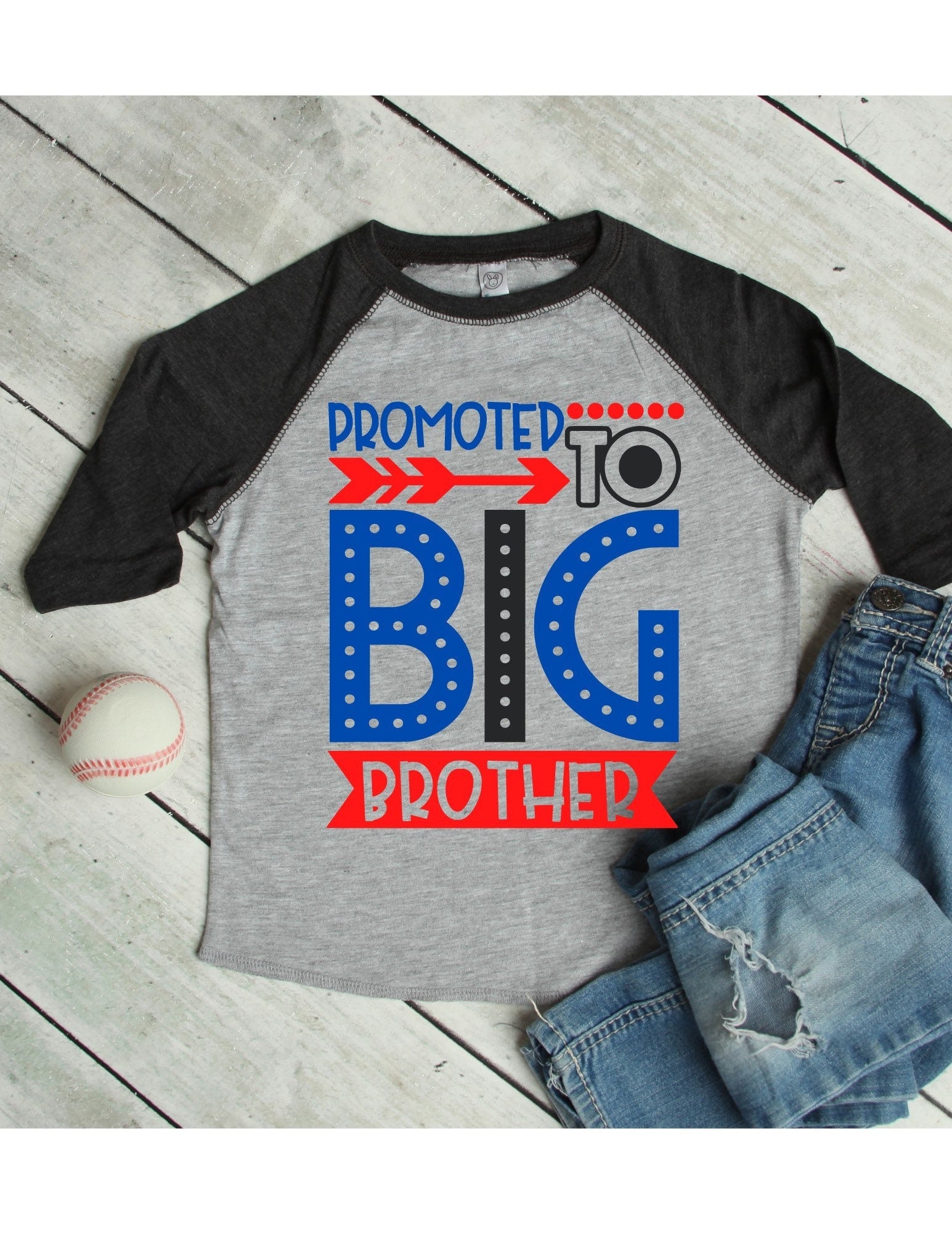 Promoted To Big Brother Shirt Kids, Fun 2nd Pregnancy Reveal Shirt Custom, 2nd Child Pregnancy Announce, Becoming Big Brother Gifts - Purple Elephant MS