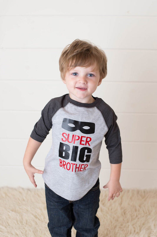 Super Big Brother Shirt, Superhero Big Brother Announcement Shirt, Big Brother Gift - Purple Elephant MS