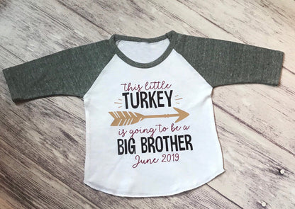 Thanksgiving Big Brother Shirt - Purple Elephant MS